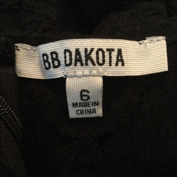 BB Dakota 6 Renley Black Lace Fit & Flare Dress - Picture 7 of 8